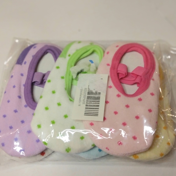 NWT CUNINA 6 PR. BABY TODDLER ANTI SLIP FOOTIES SOCKS 8 - 36M - Picture 4 of 9